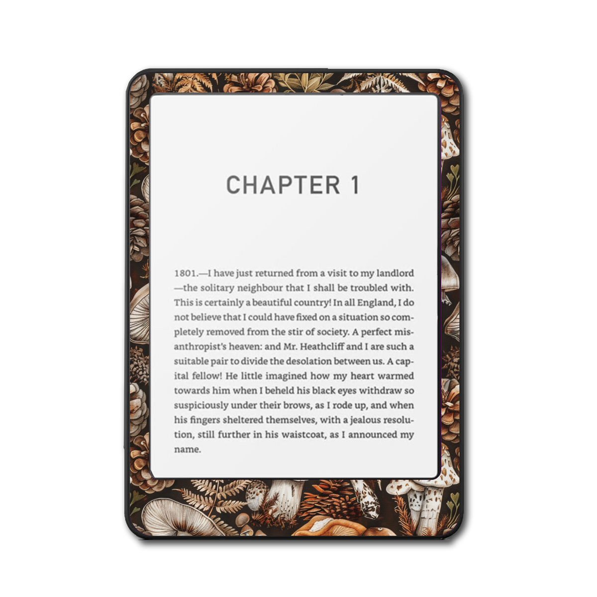 Forest Forage e-reader skin front view