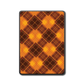 Harvest Plaid e-reader skin back view
