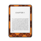 Harvest Plaid e-reader skin front view