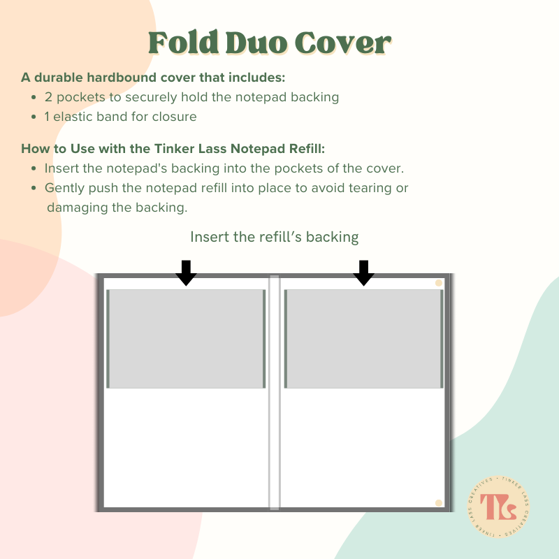 Notepad - Fold Duo Cover - Bubblegum