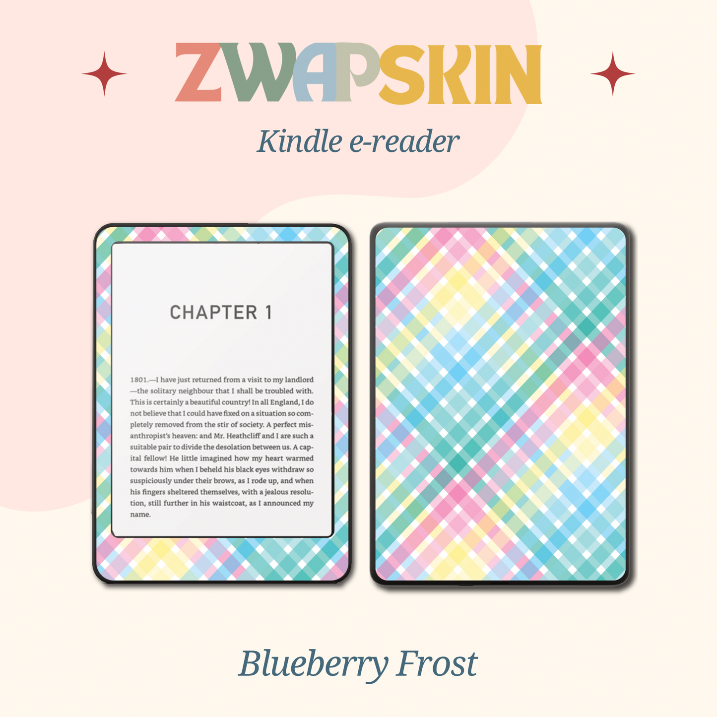 Kindle Skin – Picnic Pastels