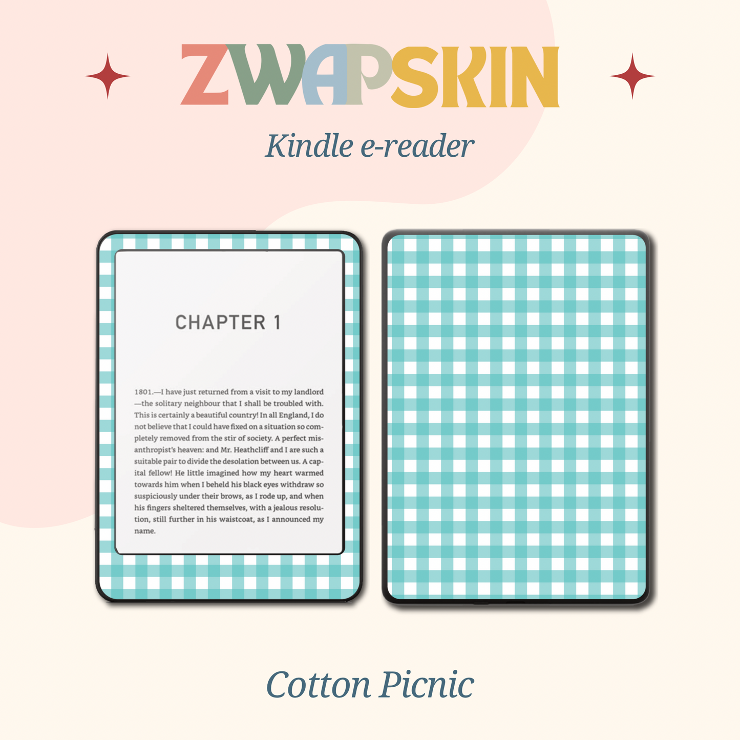 Kindle Skin – Picnic Pastels