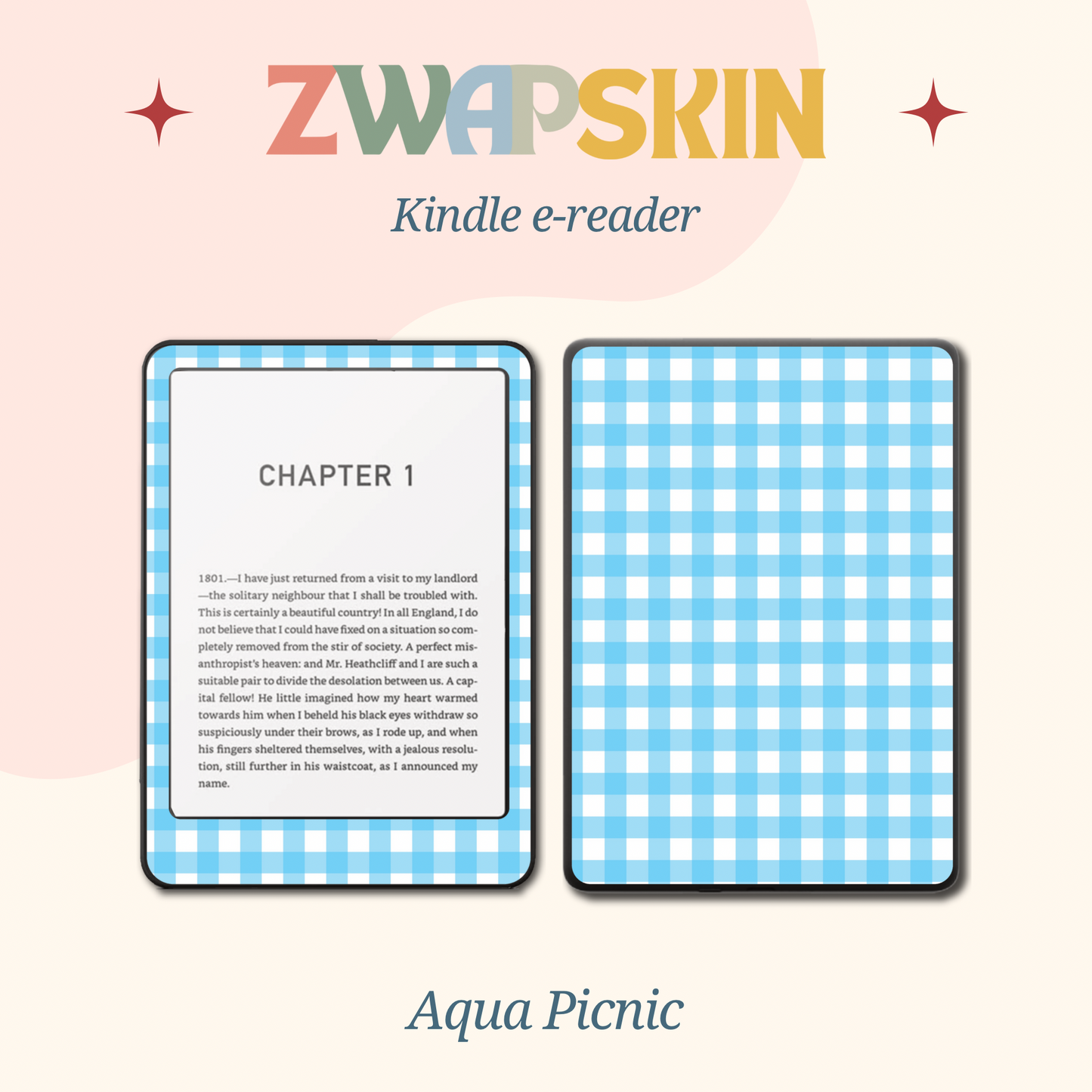 Kindle Skin – Picnic Pastels