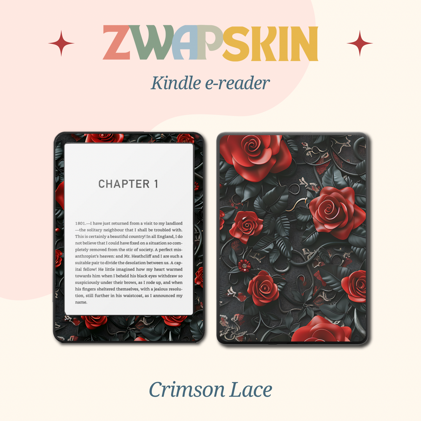 Kindle Skin – Gothic Bloom