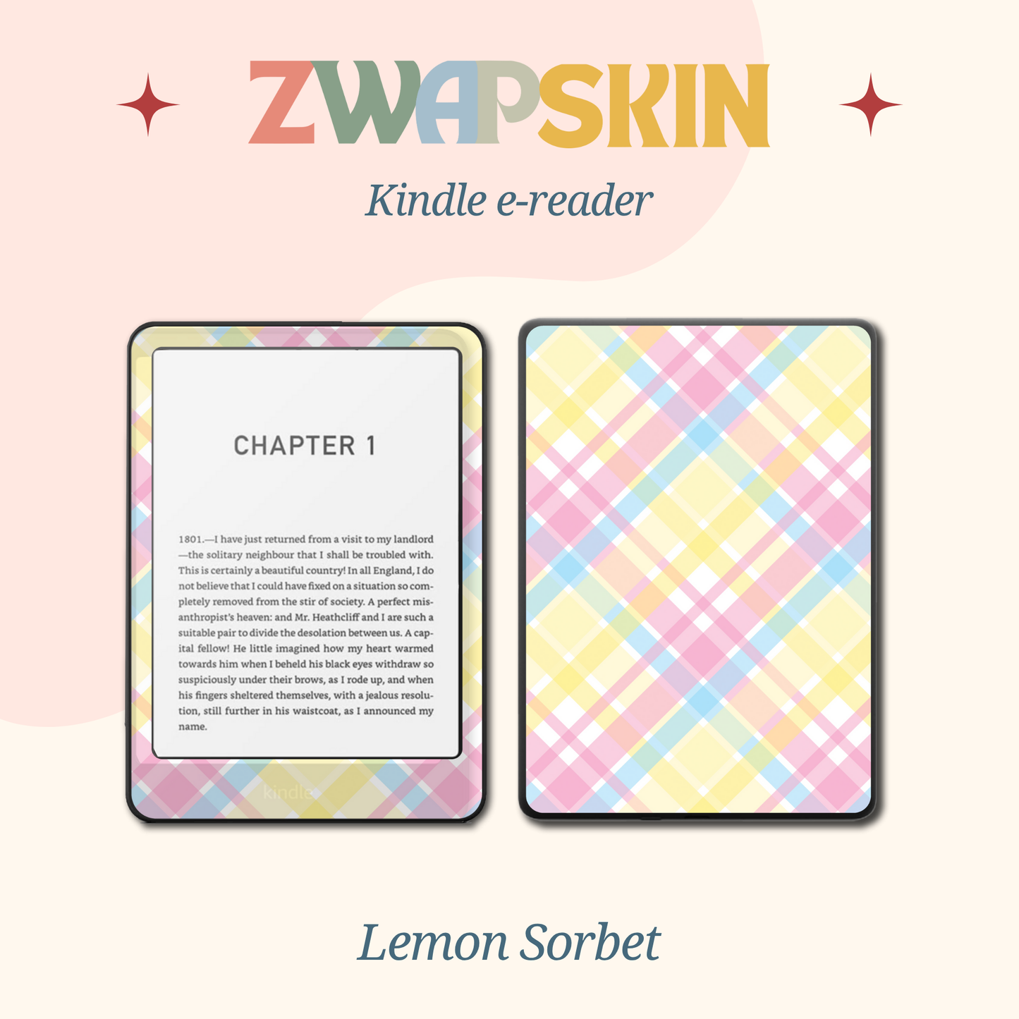 Kindle Skin – Candy Pop Plaid