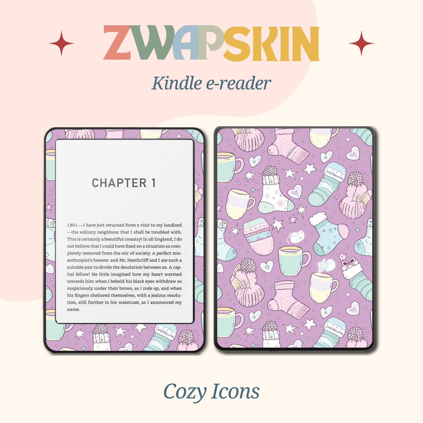 Kindle Skin – Pastel Christmas