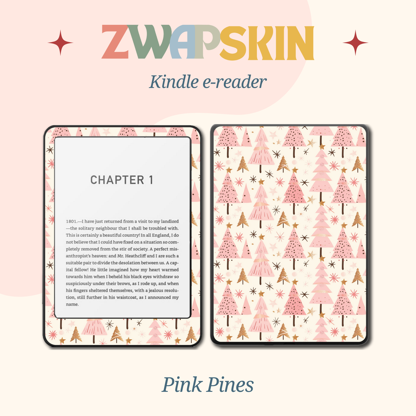 Kindle Skin – Pastel Christmas