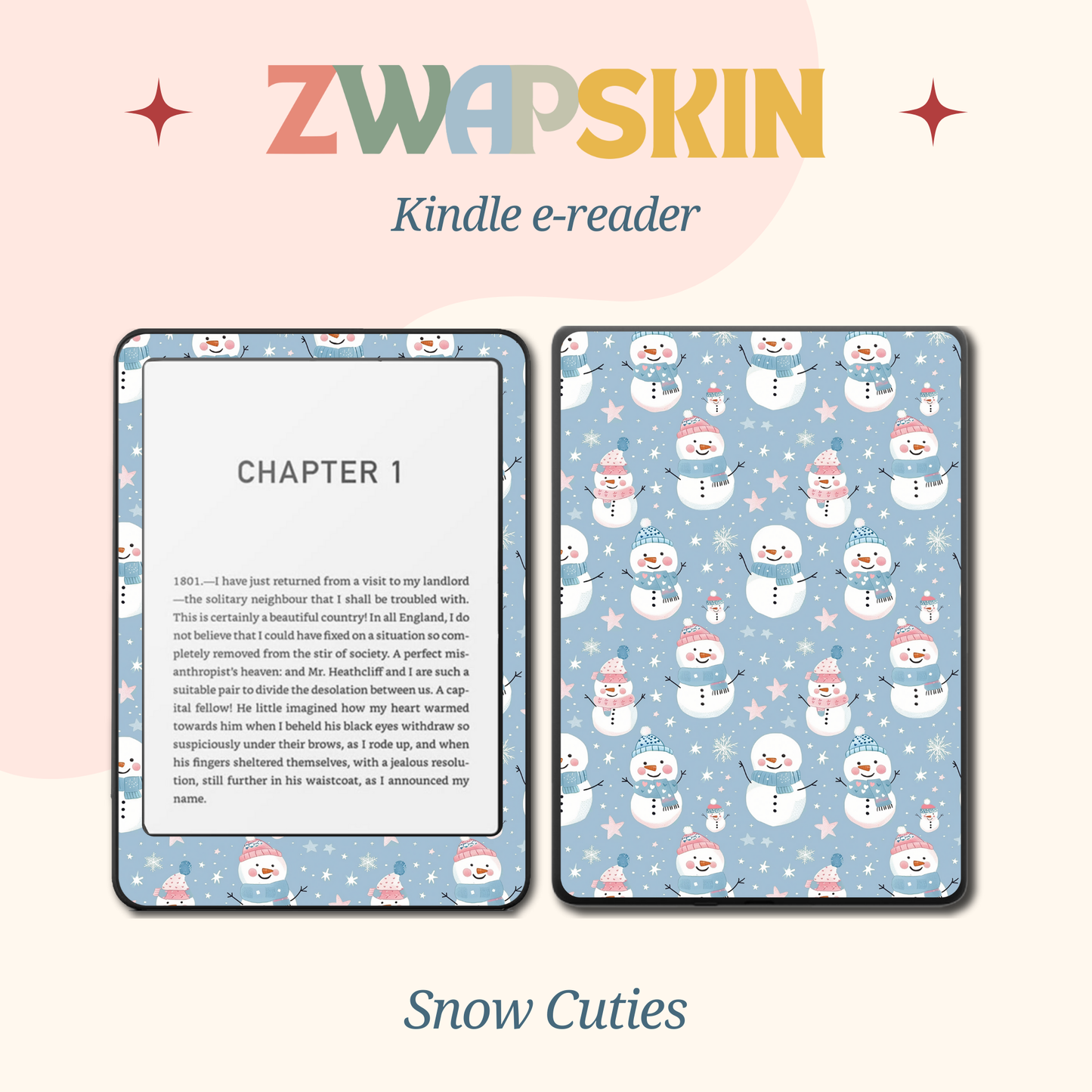 Kindle Skin – Pastel Christmas