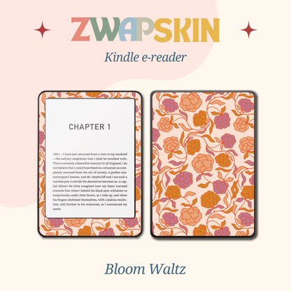 Kindle Skin – Retro Bloom