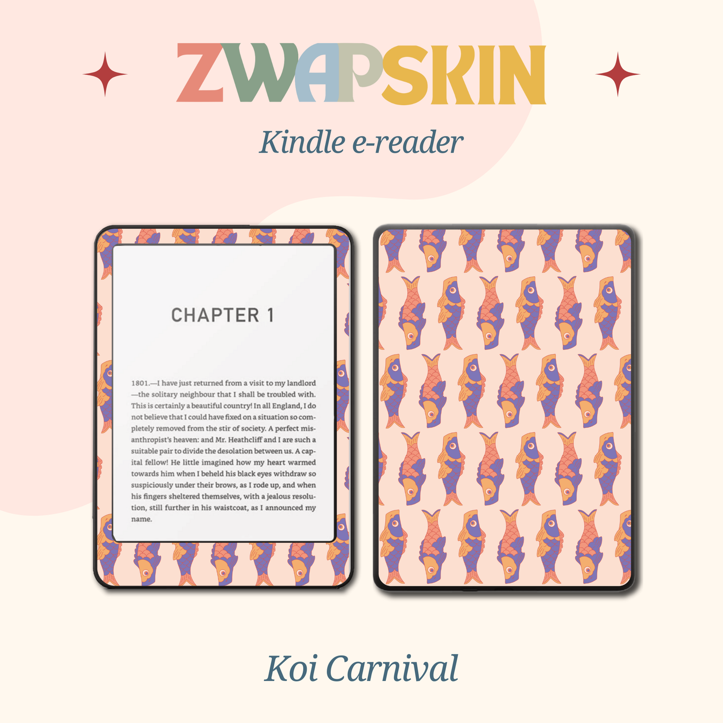 Kindle Skin – Retro Bloom