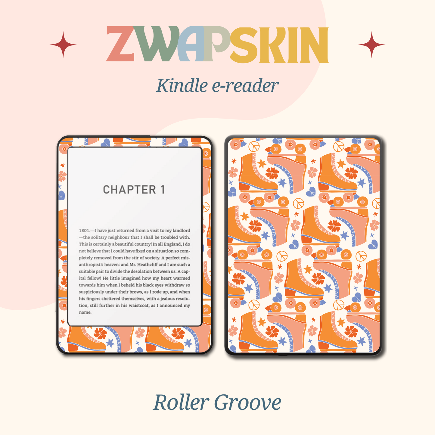 Kindle Skin – Retro Bloom