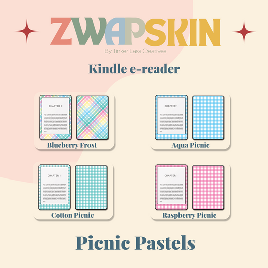 Kindle Skin – Picnic Pastels