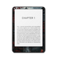 Kyoto Obsidian Bloom e-reader skin front mockup