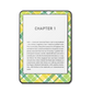 Lemon Meadow e-reader skin front mockup