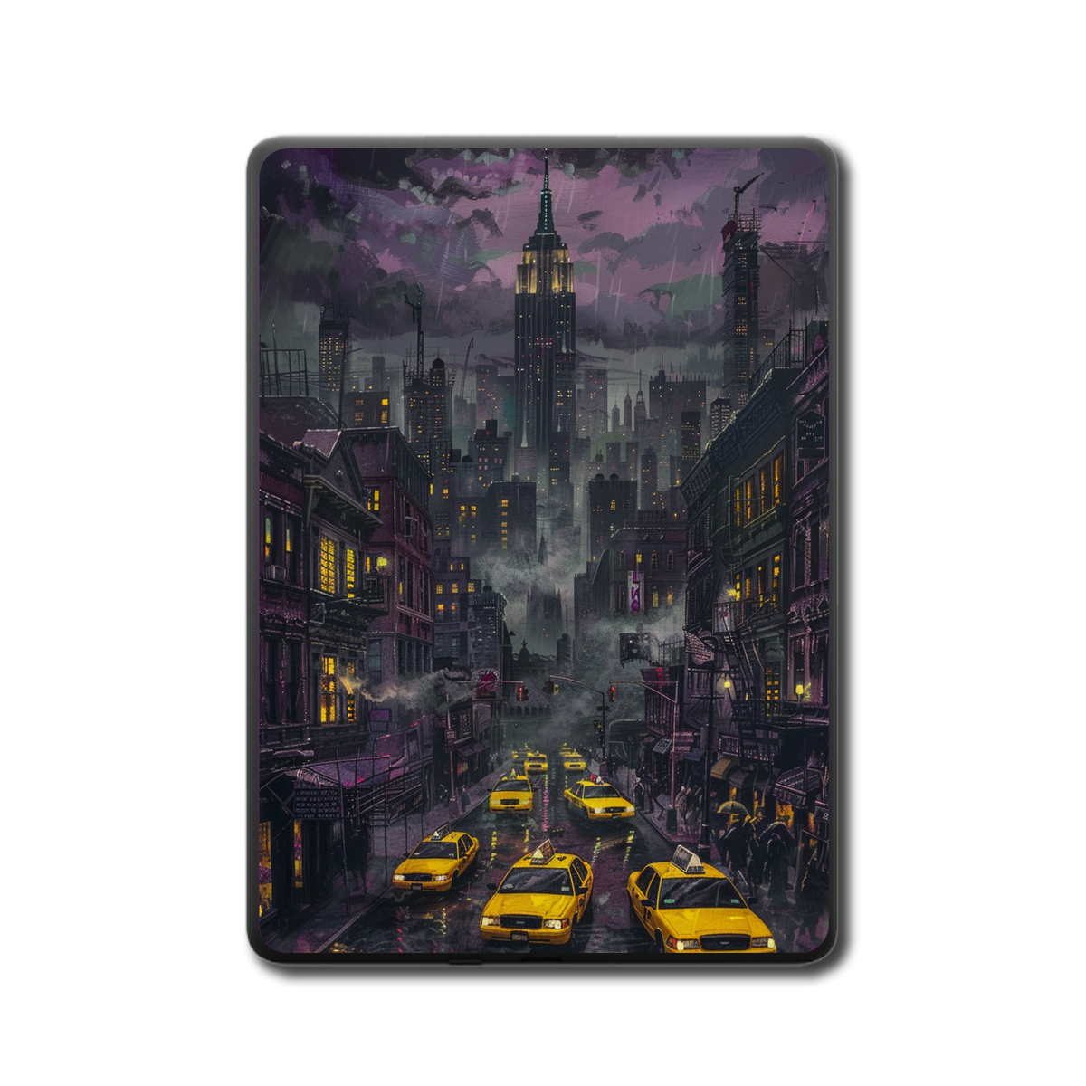 Manhattan Veil e-reader skin back mockup