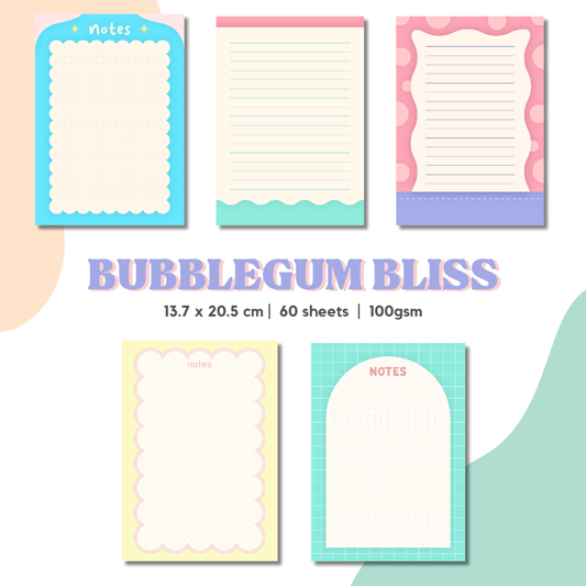 Notepad- Fold Duo Refill - Bubblegum Bliss