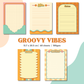 Notepad- Fold Duo Refill - Groovy Vibes