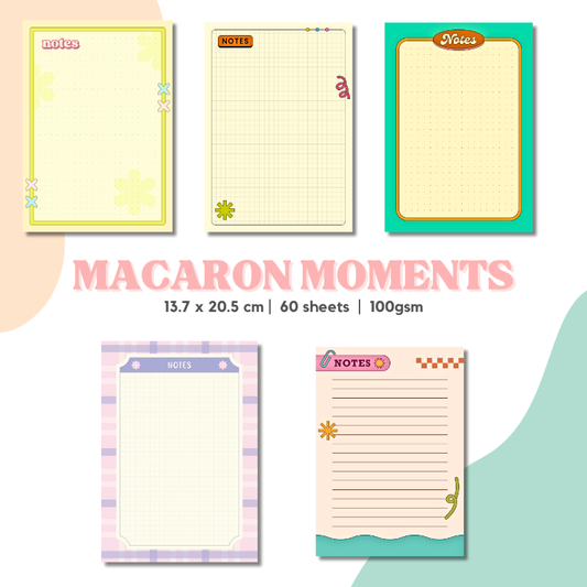 Notepad- Fold Duo Refill - Macaron Moments