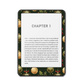 Ornament Glow e-reader skin front mockup
