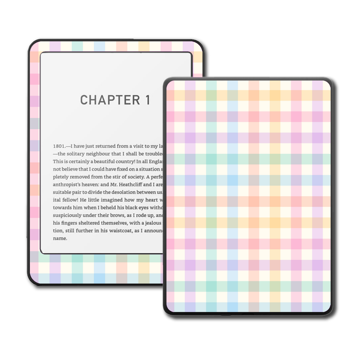 Pastel Plaid Dream skin for Kindle, Kindle ColorSoft and Kobo e-readers