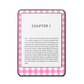 Raspberry Picnic e-reader skin front mockup