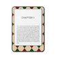 Scholar Stitch e-reader skin front mockup