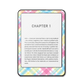Sherbet Glow e-reader skin front mockup