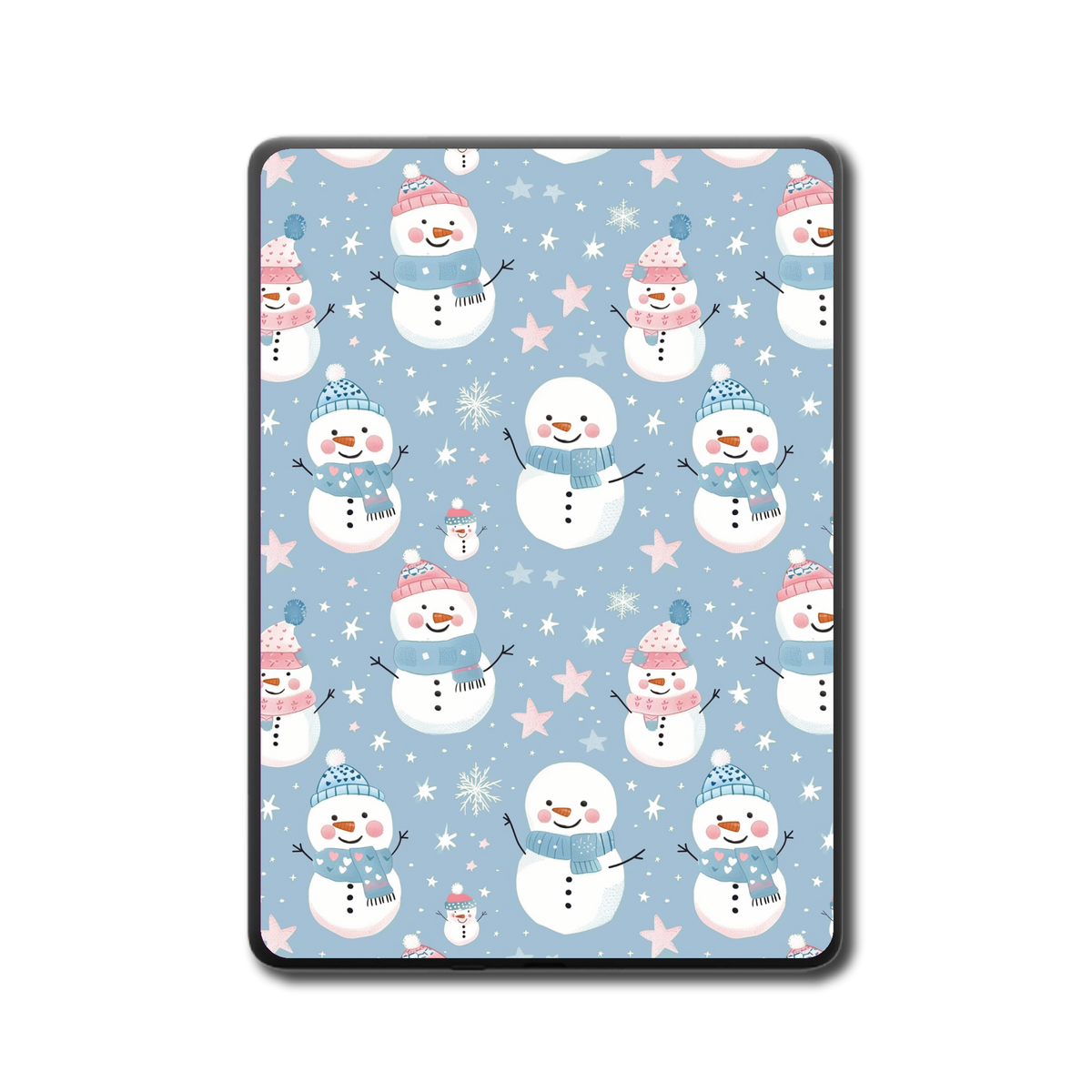 Snow Cuties e-reader skin back mockup
