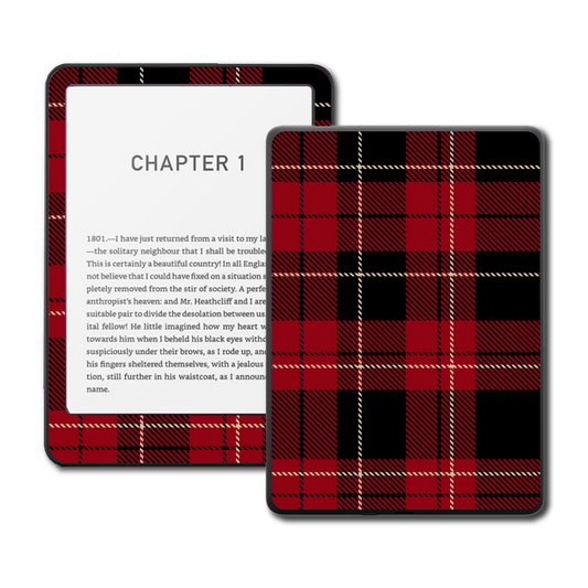Kindle & Kobo Skin - Tartan Noir