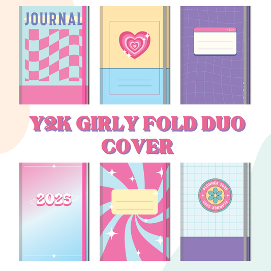 Notepad - Fold Duo Cover - Y2K Girly