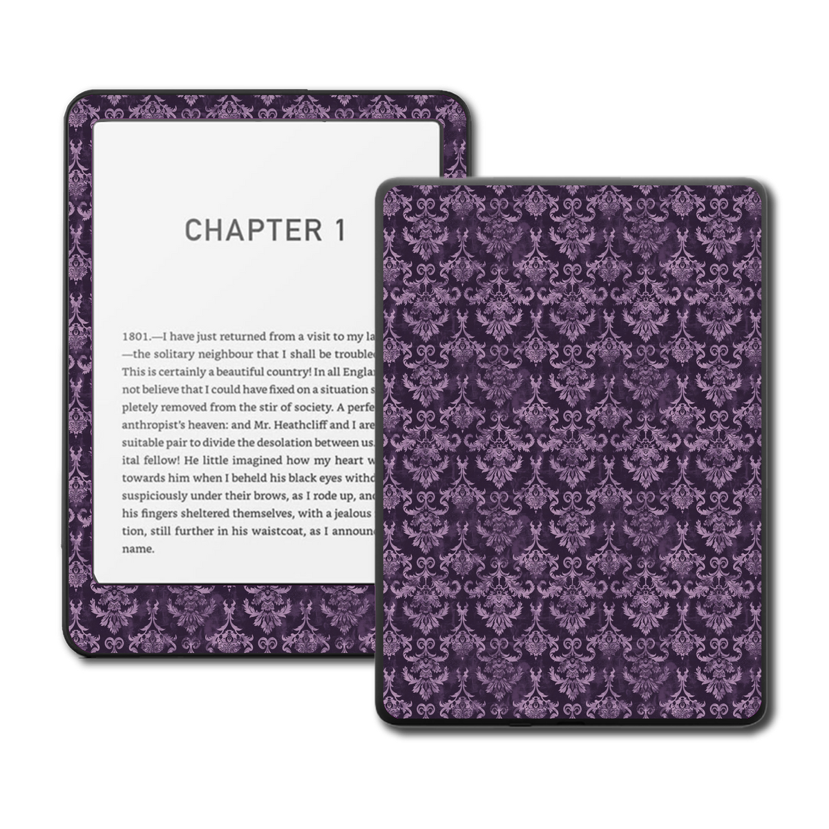 Amethyst Lace Kindle, Kobo and ColorSoft e-reader skin - main view