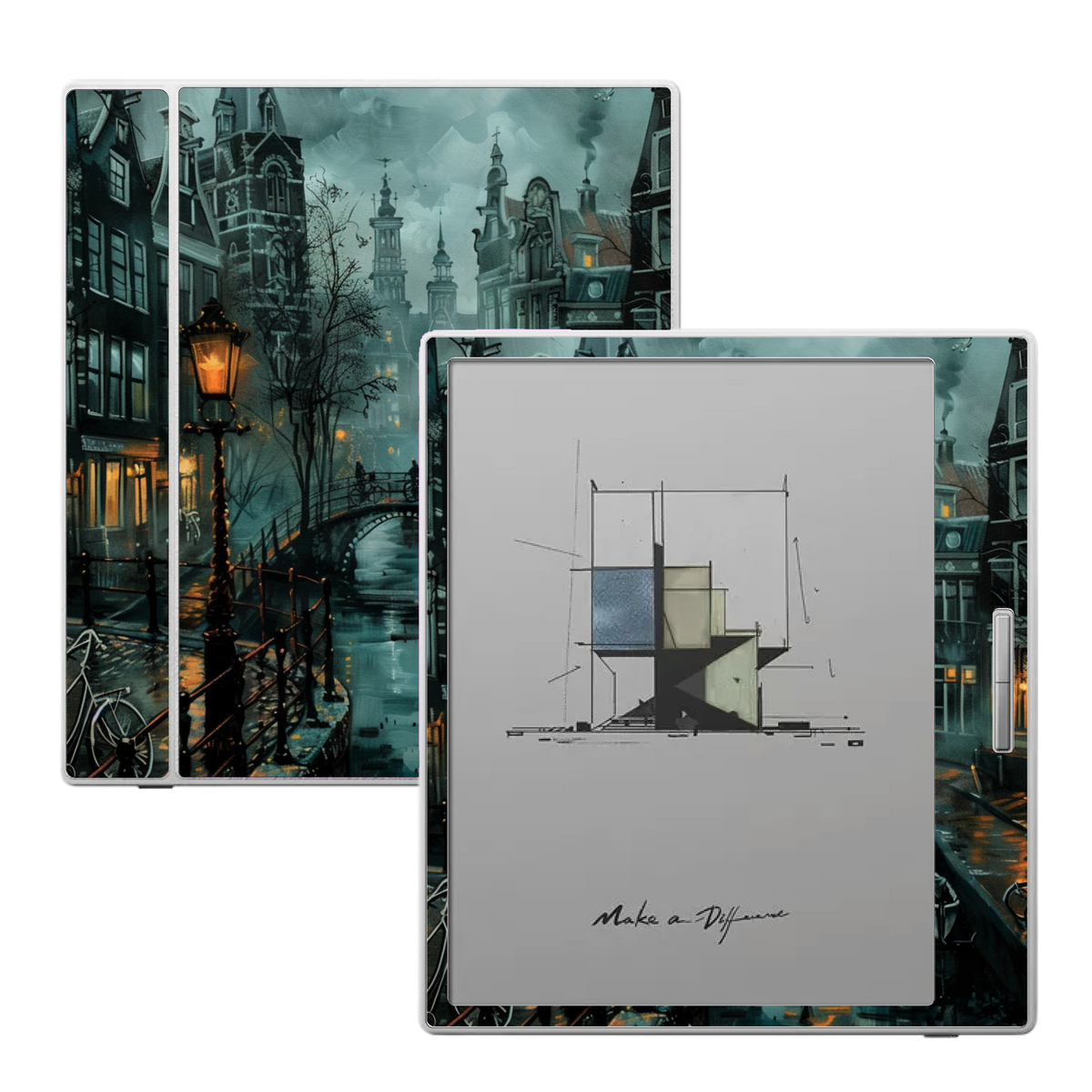 Amsterdam Nocturne skin for Boox Go Color 7 and Boox Palma e-readers