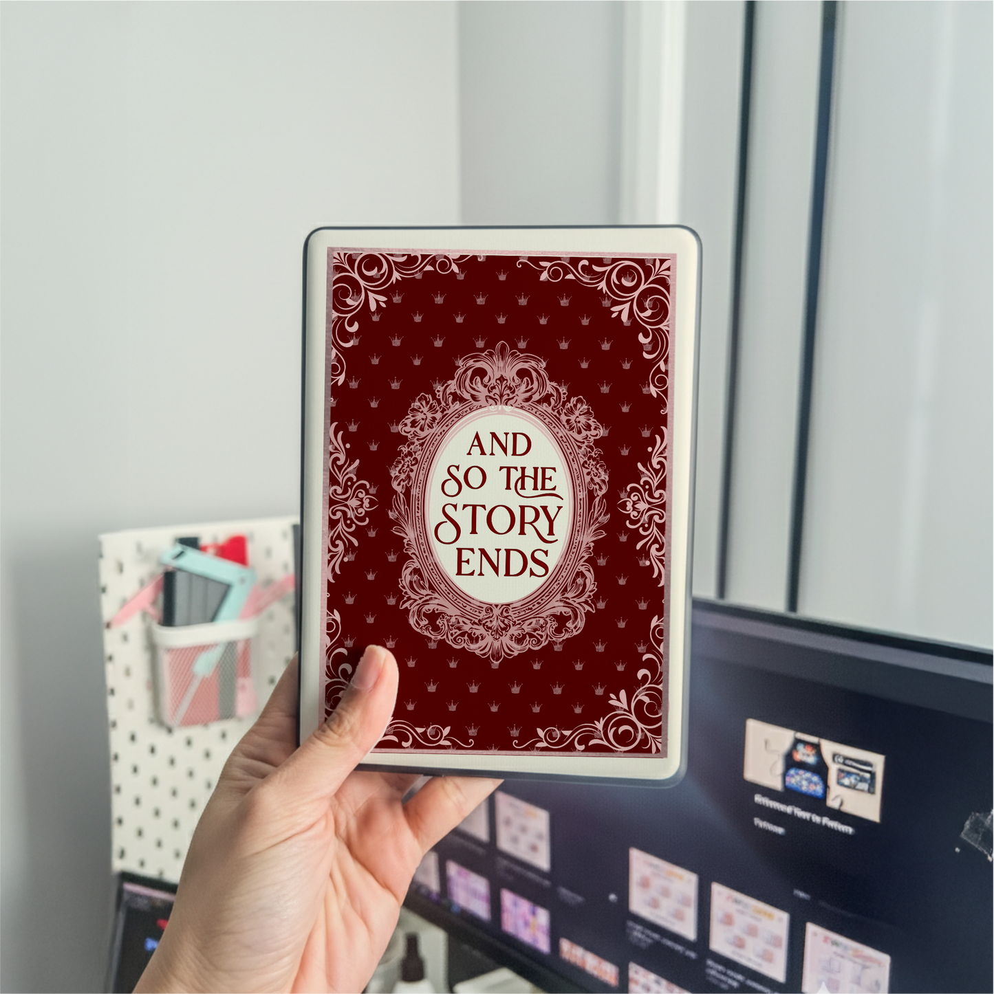 Kindle Skin - Crimson Story Ends