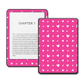 Blush Hearts pink heart pattern vinyl skin on a Kindle e-reader