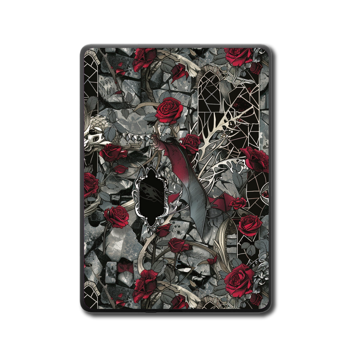Bone & Rose e-reader skin back mockup