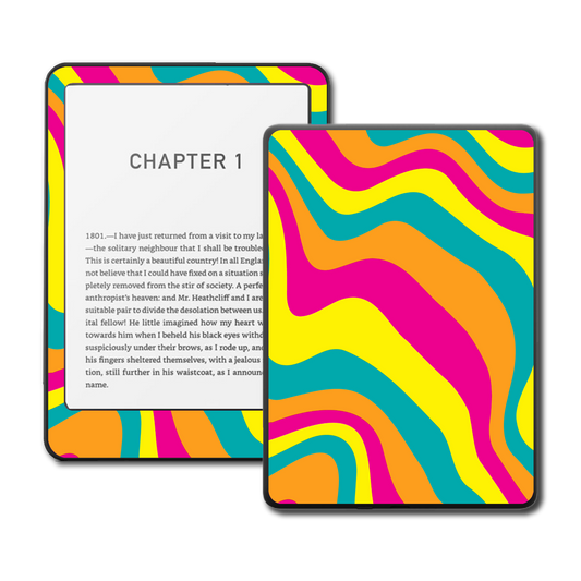 Kindle, Kobo & ColorSoft Skin - Bright Color Swirl