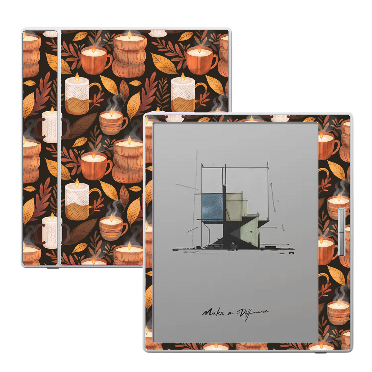 Candle Glow skin for Boox Go Color 7 and Boox Palma e-readers