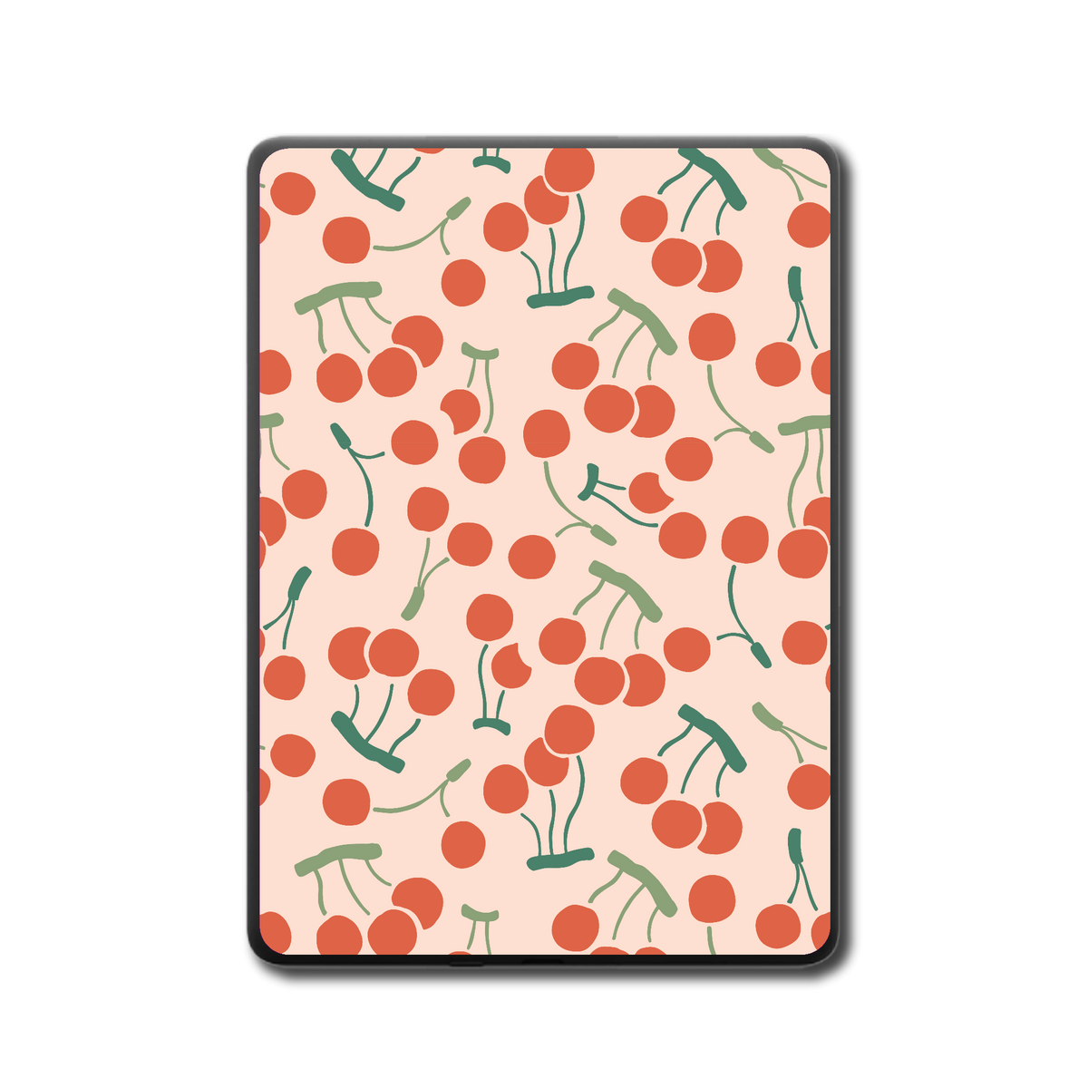 Cherry Sway Kindle and Kobo e-reader skin back mockup