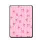 Back view of Cozy Noel decal skin applied to Kindle device