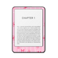 Front view of Cozy Noel kindle skin sticker in warm seasonal tones