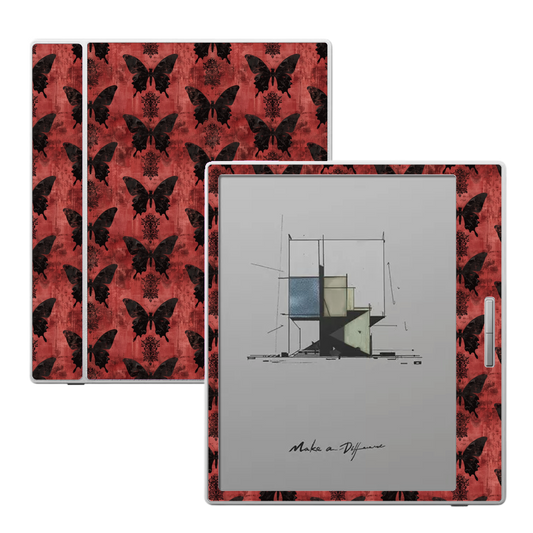 Boox Skin - Crimson Moth