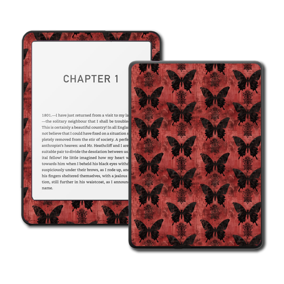 Crimson Moth Kindle and Kobo e-reader skin