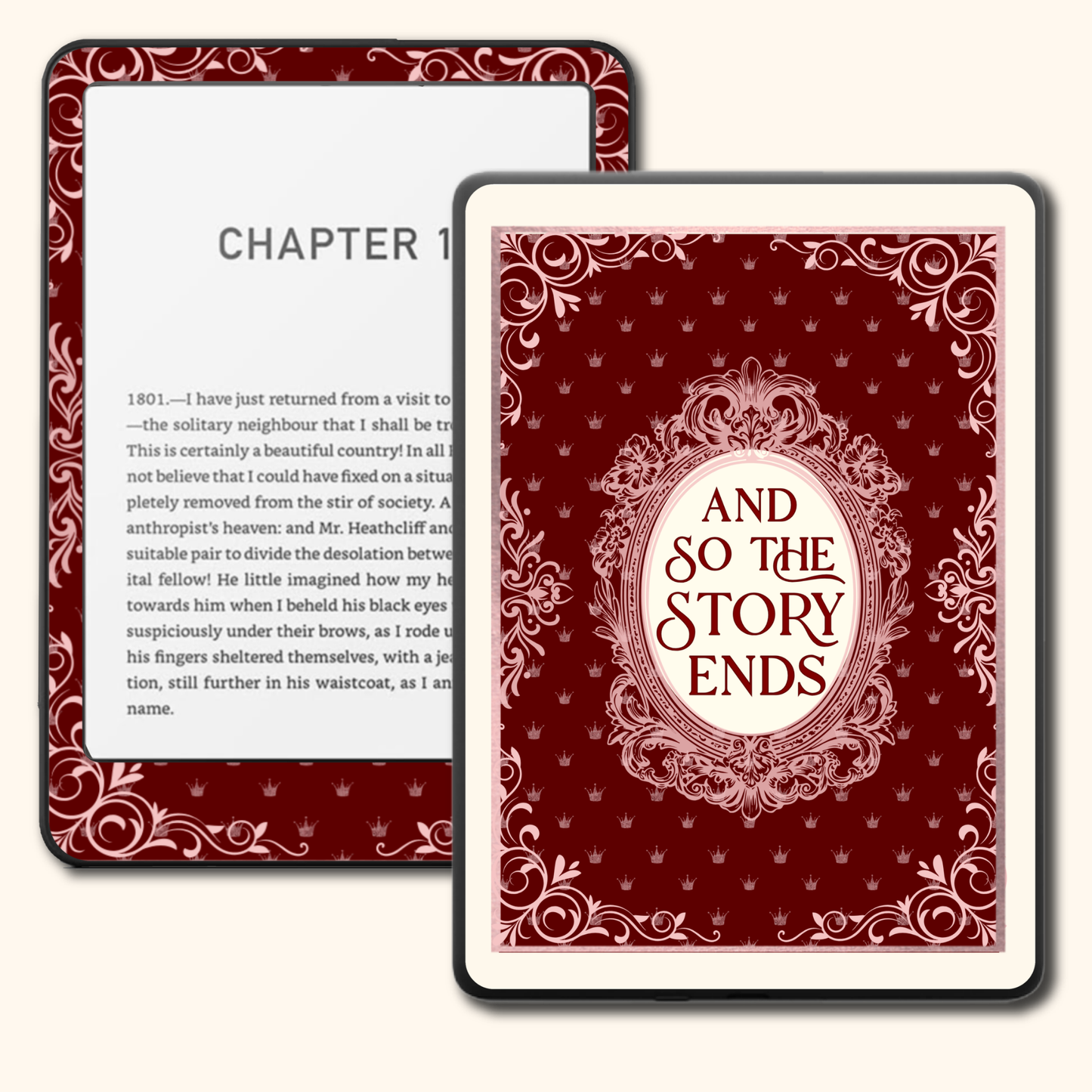 Kindle Skin - Crimson Story Ends