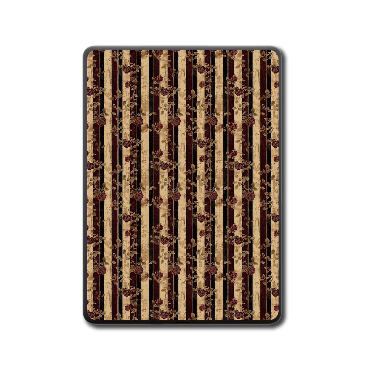 Crimson Stripe Kindle, Kobo and ColorSoft e-reader skin - back view