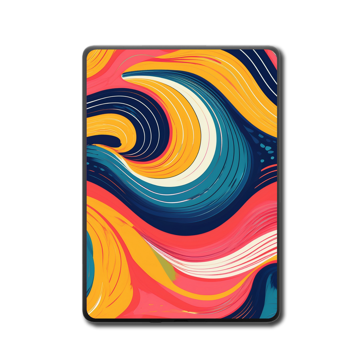 Sunset Static Kindle Kobo skin back