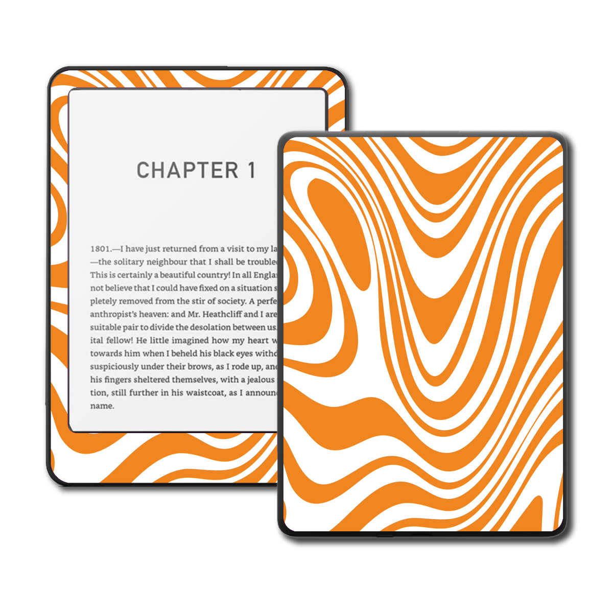 Solar Stripe Kindle Kobo skin main mockup