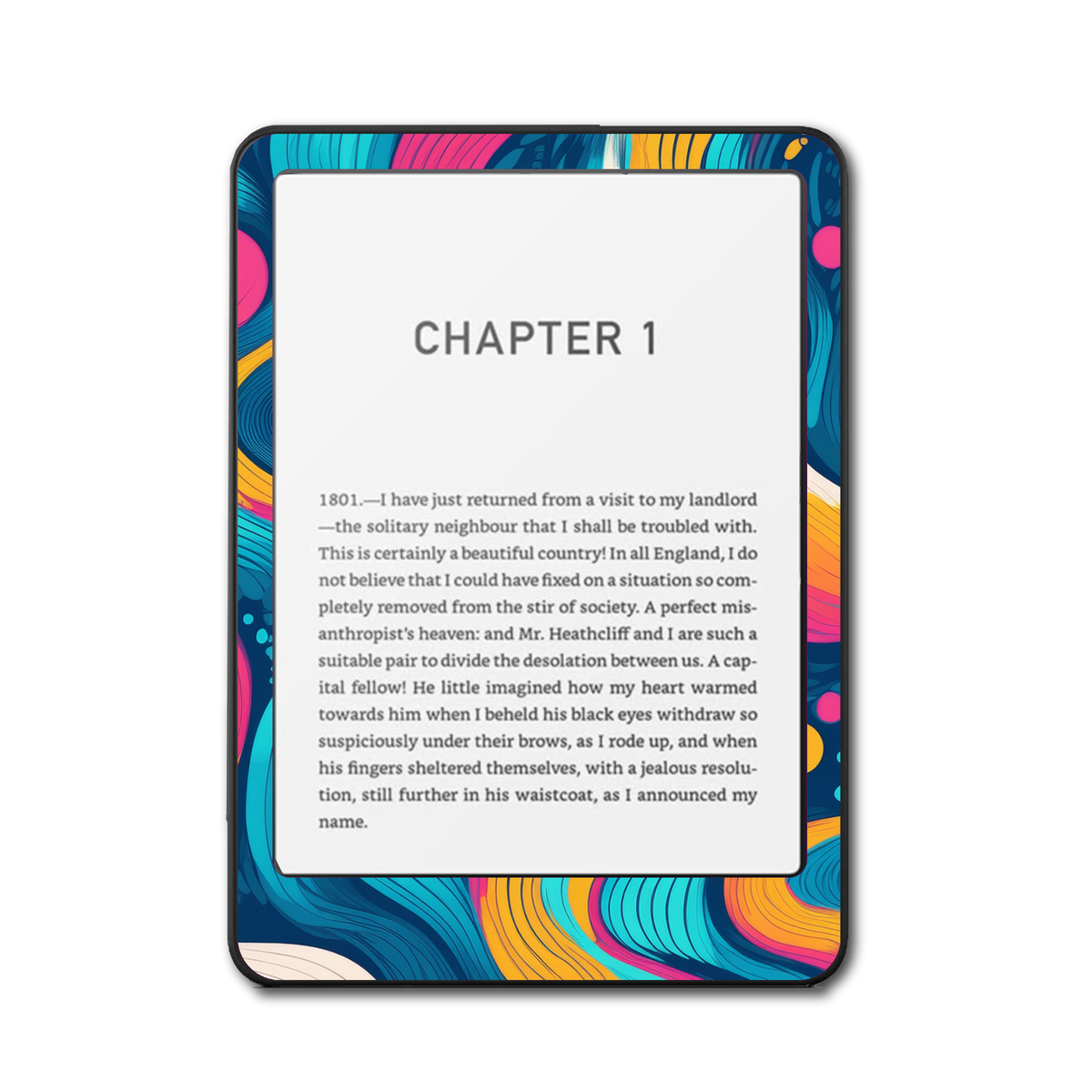 Electric Zest Kindle Kobo skin front