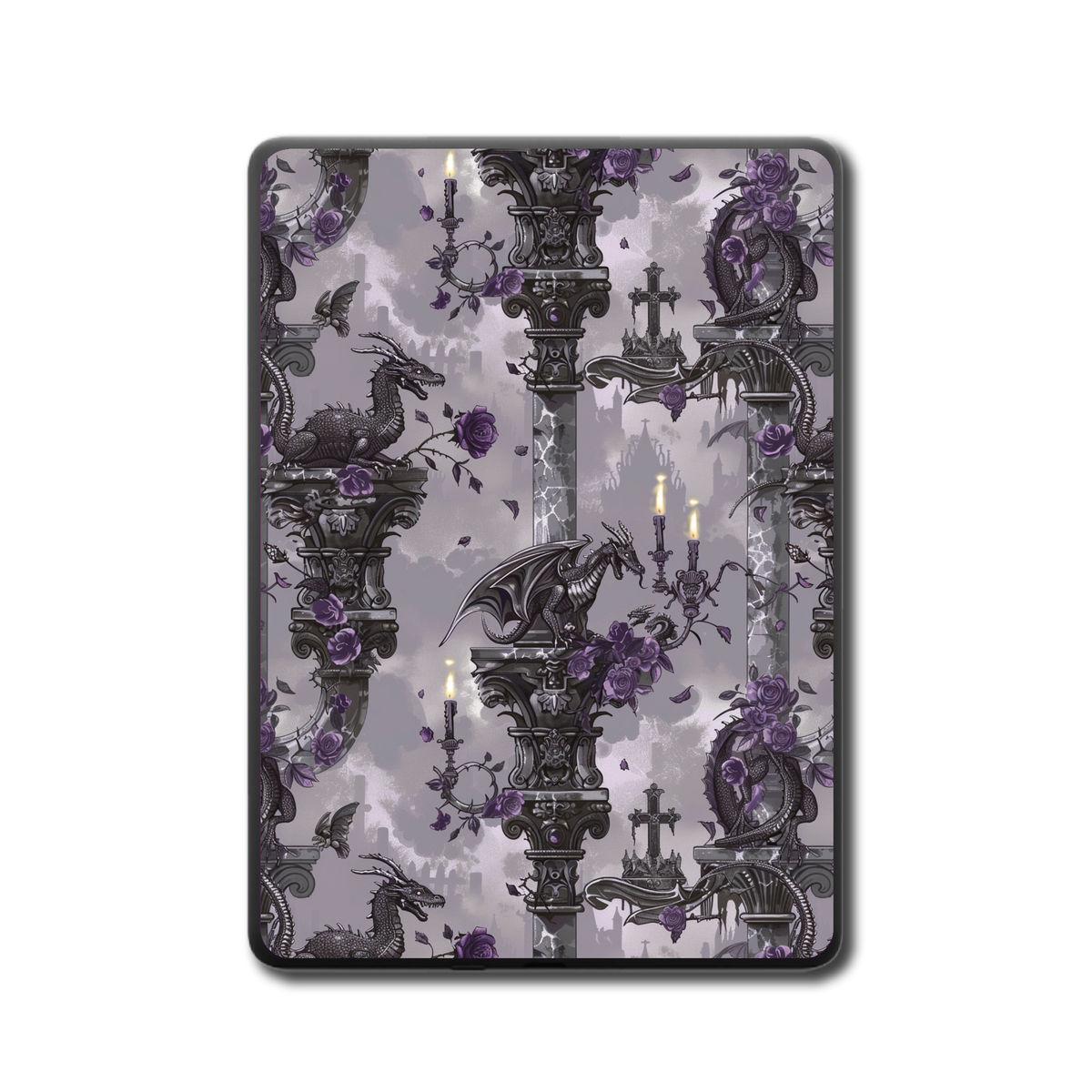 Dragon Pillars e-reader skin back mockup