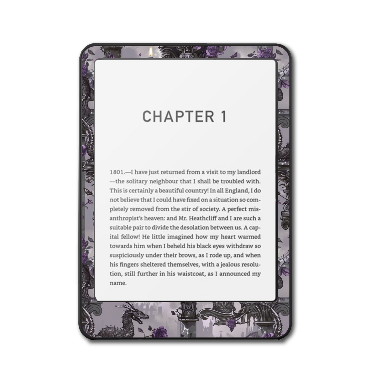 Dragon Pillars e-reader skin front mockup