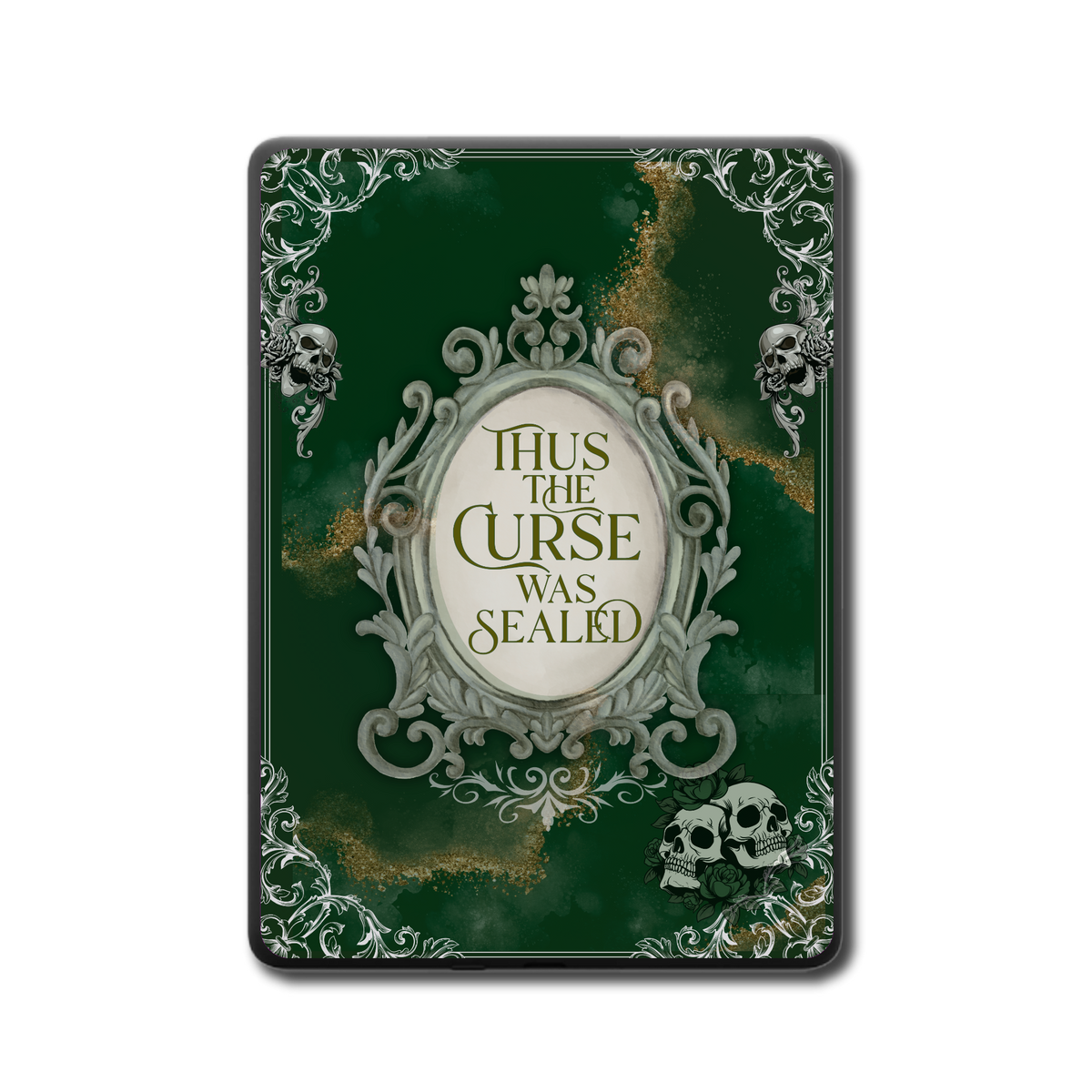 Emerald Curse Sealed Kindle, Kobo and ColorSoft skin back view